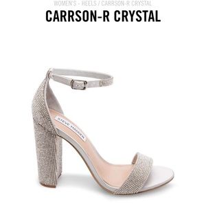 Steve Madden Carrson-R Crystal Silver heel.